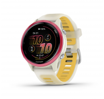 Garmin Forerunner 570 bone/himbeerrot mit Armband bone/mango (010-02970-02)